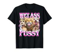 Wet Ass Pussy Cat Funny Kitty Meme Cat Lover T-Shirt