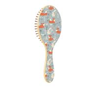 Wet Brush Brosse à cheveux démêlante - Tous types de cheveux - Poils doux qui glissent à travers les nœuds avec facilité - Orange Renard Gris Lapin pour cheveux mouillés et secs