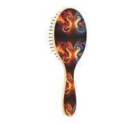 Wet Brush Brosse à cheveux démêlante - Tous types de cheveux - Poils doux qui glissent à travers les nœuds avec facilité - Balancez deux dragons de feu pour cheveux secs et humides