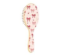 Wet Brush Brosse à cheveux démêlante - Tous types de cheveux - Poils doux qui glissent facilement à travers les nœuds avec facilité - Nœud rouge rose cerise pour cheveux secs et humides