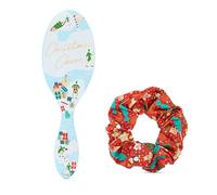 Wet Brush Festive Elf Démêlant Orginal Poils ultra doux pour tous les types de cheveux, humides, secs ou abîmés. 1 brosse et un chouchou avec chaque coffret cadeau festif.