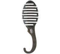 Brosse à cheveux de douche noire pailletée (démêlante de douche)