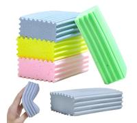Wet Dusting Sponges - Reusable Duster Eraser | 5 Pack Cleaning Pads