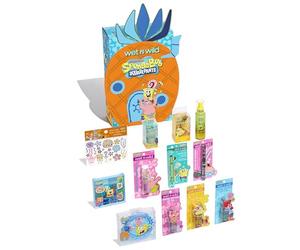wet n wild Bob l'éponge SquarePants PR Box - Ensemble de collection à 2 couches avec maquillage et outils pour un look F.U.N unique, sans cruauté envers les animaux