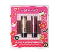 Wet n Wild, Coffret Duo Blush et Enlumineur en Stick Mega Glo | Formule Crème Modulable, Duo Blush et Enlumineur, Sticks Format Voyage, Cadeau de Noël