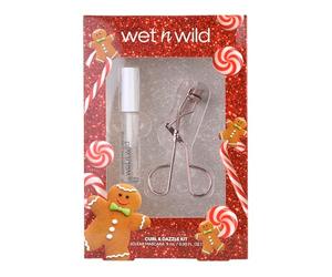 Wet n Wild Curl and Dazzle Kit, Coffret Cadeau de Maquillage pour les Yeux avec Recourbe-Cils + Mascara Gel Transparent pour Cils et Sourcils à la Formule Nourrissante
