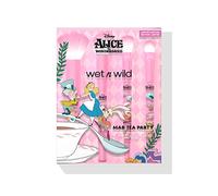 Wet n Wild Ensemble de Pinceaux de Maquillage Mad Tea Party d'Alice au Pays des Merveilles, 4 Pinceaux Ultra Doux pour le Visage et les Yeux, Prise Confortable et Précision Maximale