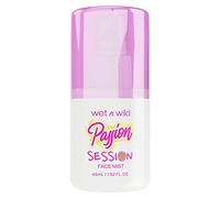 wet n wild, Face Mist Wild Crush Passion Collection, Brume pour le Visage 3-en-1, Spray Fixateur et Rafraîchissant, aux Extraits de Camomille, Concombre et Thé Vert, Passion Session