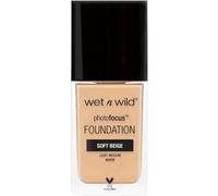 Wet n Wild – Fond de teint fluide matifiant PhotoFocus – teinte Soft Beige – 30 ml
