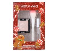 Wet n Wild Holiday Essentials Vault, Coffret Cadeau de Maquillage Comprenant un Mascara Gel pour les Cils et les Sourcils, un Enlumineur en Poudre et un Pinceau pour l'Application