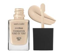 Wet n Wild Photo Focus Matte Foundation, Fond de Teint Liquide Mat Modulable, Sans Effet Flashback, Fini Flouteur de Pores pour Tous Types de Peau, Mocha