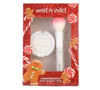 Wet n Wild Powder Perfection Kit, Coffret Cadeau de Maquillage avec Poudre Translucide + Pinceau pour un Fini Mat