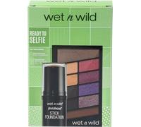 Wet n Wild Ready to Selfie Set, Ensemble de Maquillage avec Fond de Teint en Bâton Photo Focus Nuance Soft Beige et Palette de Fards à Paupières Color Icon 10 Nuances, Maquillage Longue Durée