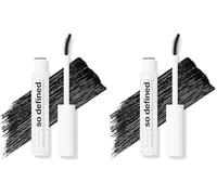 Wet n Wild So Defined Volumisant + Définissant Mascara, Formule Enrichie à l'Huile de Ricin pour des Cils Plus Pleins et Plus Épais, Mascara Noir Non-Agglomérant (Lot de 2)