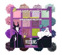 Wet n Wild x Disney Villains Fiery Femmes Eye & Face Palette, Palette 16 Fards à Paupières et Pigments, Mat Shimmer Pailleté - Beautiful Destroyer