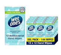 Wet Ones Be Gentle Lingettes dégradables Antibactériennes/Antivirales