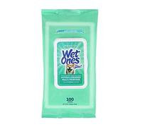Wet Ones Pour animaux de compagnie hypoallergéniques multi-usages avec vitamines A, C & E | Sans parfum hypoallergénique pour tous les chiens Wipes Multipurpose | 100 Count Pouch Dog Wipes