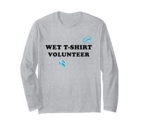 Wet Tshirt Contest Volontaire Spring Break Hot Summer Wet Manche Longue