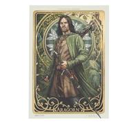 Weta Workshop Impression d'art Le Seigneur des Anneaux Aragorn Art Card 14 x 21 cm Édition limitée