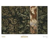 Weta Workshop Le voyage au labyrinthe Sarah and Hoggle Navigate the Labyrinth - Édition limitée - 30 x 42 cm
