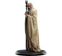 Weta Workshop Saruman le Blanc avec Palantir | Figurine du Seigneur des Anneaux | 19 cm