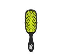 WetBrush Brosse rehausseur de brillance avec Intelliflex doux et poils de sanglier naturels pour aider à distribuer les cheveux huiles naturelles, le démêlant Wet Brush est doux pour les cheveux, noir