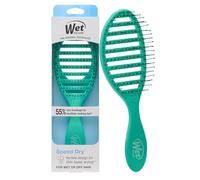 WetBrush Speed Dry Démêlant avec poils Heatflex résistants à la chaleur et design ouvert pour sécher les cheveux plus rapidement, pour tous les types de cheveux, couleur exclusive Amazon, turquoise