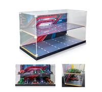 WETCEAOM Boîtier de Présentation en Acrylique Compatible avec Speed Champions F1 Pack du Collectionneur 10-en-1, Boîte d'Exposition Anti-Poussière Compatible avec 77242-77251(NO Voiture)