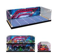 WETCEAOM Boîtier de Présentation en Acrylique pour Lego Speed Champions F1 Pack du Collectionneur 10-en-1, Boîte d'Exposition Anti-Poussière pour Lego 77242-77251(NO Voiture) (5in1(51×13×24cm))