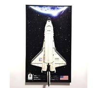 WETCEAOM Cadre Compatible avec Lego NASA Space Shuttle Discovery 10283, Tableau d'affichage Mural Compatible avec Lego Les Amateurs, Taille : 75x45 cm（sans modèle）