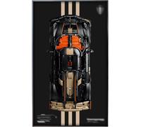 WETCEAOM Cadre Compatible avec Lego Technic 42232 Sadair's Spear Megacar 1:8, Tableau Décoration Murale Hypercar, Support Mural pour Voiture de Course, Cadre de Présentation (Modèle Non Inclus)