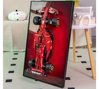 WETCEAOM Cadre Compatible avec Lego Technic SF-24 F1, 42207 Tableau Mural Compatible avec Lego Les Amateurs, 75x45 cm Frame Support Mural De Voitures (Seulement Le Cadre)