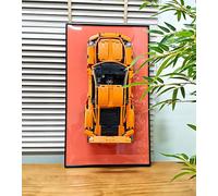 WETCEAOM Cadre d'affichage mural Compatible avec Lego Technic Porsche 911 GT3 RS 42056, Tableau d'affichage mural Compatible avec Lego les amateurs, taille : 75x45 cm