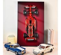 WETCEAOM Cadre for Lego Technic Ferrari SF-24 F1, 42207 Tableau Mural pour Lego Les Amateurs, 75x45 cm Frame Support Mural De Voitures (Seulement Le Cadre)