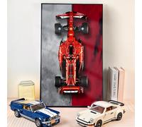 WETCEAOM Cadre for Lego Technic SF-24 F1 42207, Formula 1 Tableau Mural Pour Lego Les Amateurs, 75x45 cm Double couleur Support Mural de Voiture (Seulement Le Cadre)
