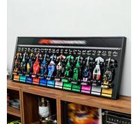 WETCEAOM Cadre Mural Compatible avec Lego Speed Champions F1 12en1, pour 77242-77252,77259 - Support Mural pour Collectionneurs Adultes, Tableau Décoration Murale F1 (sans Modèle)