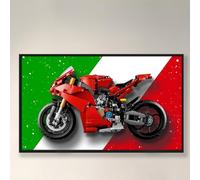 WETCEAOM Cadre Mural Compatible avec Lego Technic 42202 V4 S, Tableau d'affichage Mural Compatible avec Lego 42202, Taille : 65x40 cm（sans modèle） (Multiple colors)