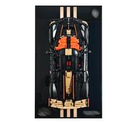 WETCEAOM Cadre Mural Compatible avec Lego Technic 42232, Voiture Non Inclus | 75X45CM Cadre Tableau Mural pour Technic Voiture 42232, Cadre d'Exposition Avec Finition Miroir, Décoration Et Cadeau