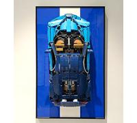 WETCEAOM Cadre Mural Compatible avec Lego Technic Chiron 42083 sans Voiture | 75x45 cm, Alu+Acrylique, Cadre Support Compatible Avec Lego 42083, Cadre d'Exposition Avec Finition Miroir, Décoration