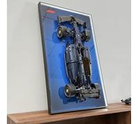 WETCEAOM Cadre Mural Éclairé LED pour Lego Technic 42206 Voiture de F1 - Support de Présentation avec Éclairage Multicolore pour Collectionneurs Adultes 75x45 cm(NO Car) (Pour Lego Red Bull 42206)