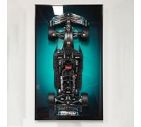 WETCEAOM Cadre Mural pour Technic AMG F1 W14 E Race Car 42171, sans Voiture | 75x45cm, Alu+Acrylique, Cadre Support Compatible Avec Lego 42171, Tableau Mural Avec Finition Miroir, Décoration Et Cadeau