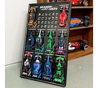 WETCEAOM Cadre pour Lego F1 Speed Champions 10in1, Compatible avec Lego F1 Wall Display 77242-77251, Wall Frame for Adult Collectibles, Compatible with Lego F1 Picture Frame（No Car） (Noir)