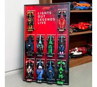 WETCEAOM Cadre pour Lego F1 Speed Champions 10in1, Compatible avec Lego F1 Wall Display 77242-77251, Wall Frame for Adult Collectibles, Compatible with Lego F1 Picture Frame（No Car） (Rouge)