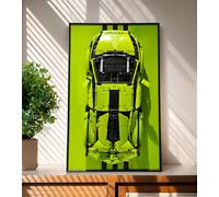 WETCEAOM Panneau mural pour Lego Technic Lamborghini Sián FKP 37 42115, compatible avec les voitures Lego Lamborghini, idée cadeau pour les amateurs de support mural de voiture Lego, 45 x 74,9 cm,