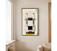 WETCEAOM Tableau d'affichage Mural pour Lego Wave Creator Expert Porsche 911 10295 Set, Panneau Mural pour Lego Les Amateurs, Taille : 50x30 cm(sans modèle)