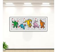 WETCEAOM Vitrine Cadre en Acrylique pour Lego 31216 Keith Haring Dancing Figures, Dimensions 110x 40x 3.5cm（Kit Non Inclus, Cadre Uniquement）