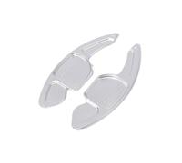 WETCL 2 Pièces Palettes de Sélecteur de Volant pour Audi A4L 2013-2016, Durable Palette de Changement de Vitesse au Volant Accessoires,Silver