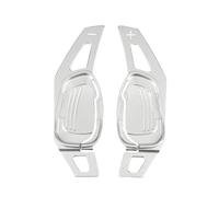 WETCL 2 Pièces Palettes de Sélecteur de Volant pour Audi RS7 2016, Durable Palette de Changement de Vitesse au Volant Accessoires,Silver