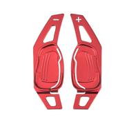 WETCL 2 Pièces Palettes de Sélecteur de Volant pour Audi S6 2015, Durable Palette de Changement de Vitesse au Volant Accessoires,Red