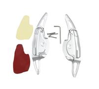 WETCL 2 Pièces Palettes de Sélecteur de Volant pour Hyundai Fiesta, Durable Palette de Changement de Vitesse au Volant Accessoires,White